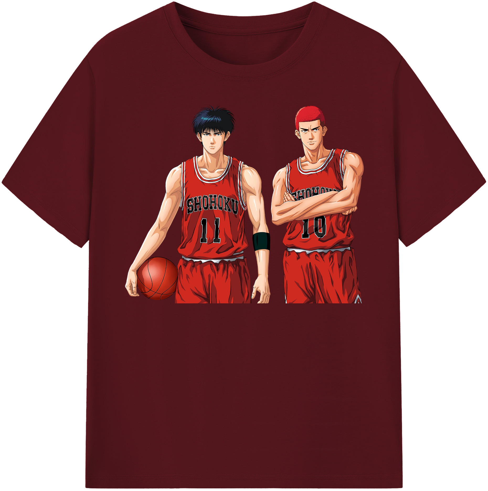 （画像用） SLAM DUNK／スラムダンク 綿100％半袖Tシャツ（フロントプリント）